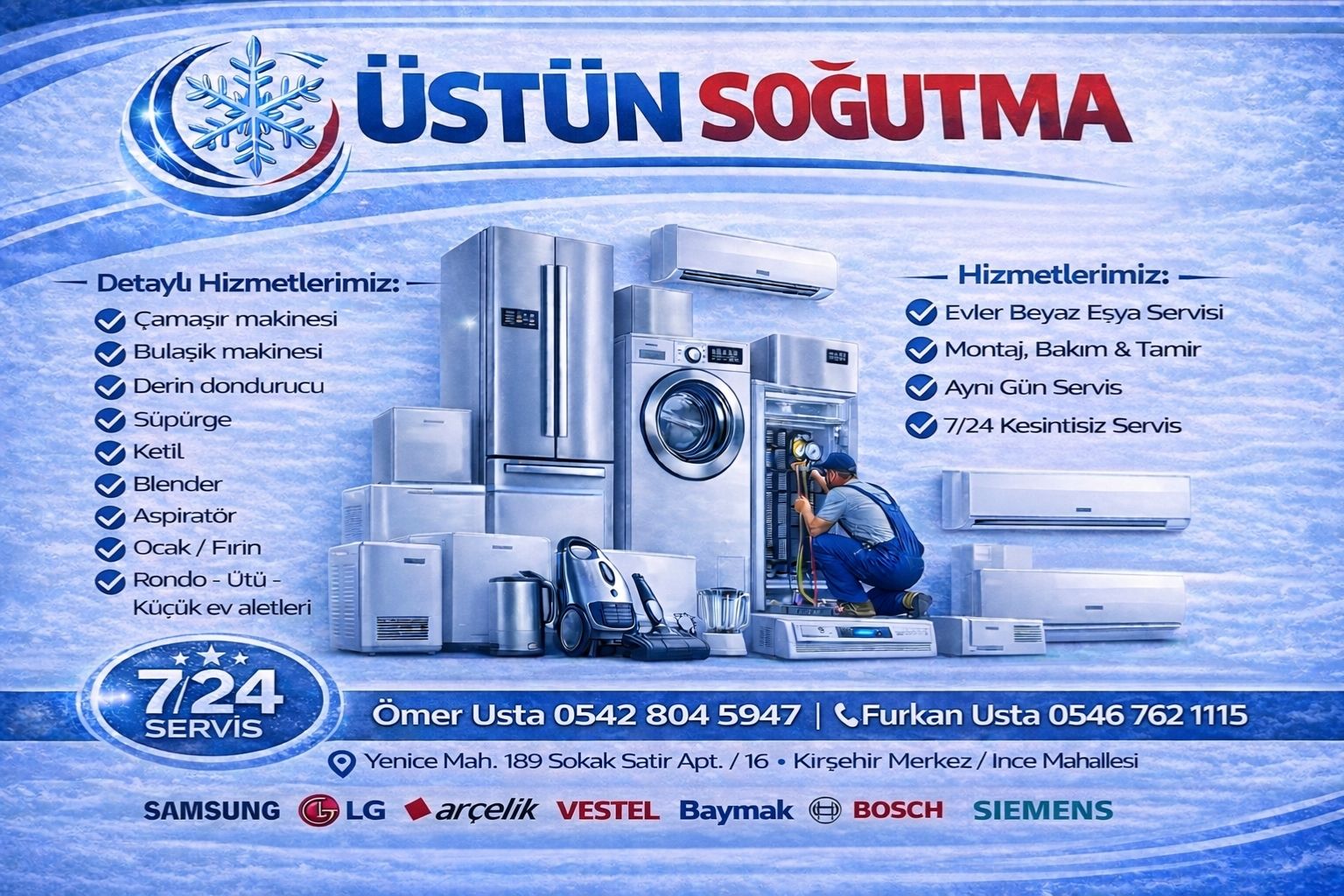 Kırşehir Beyaz Eşya Servisi