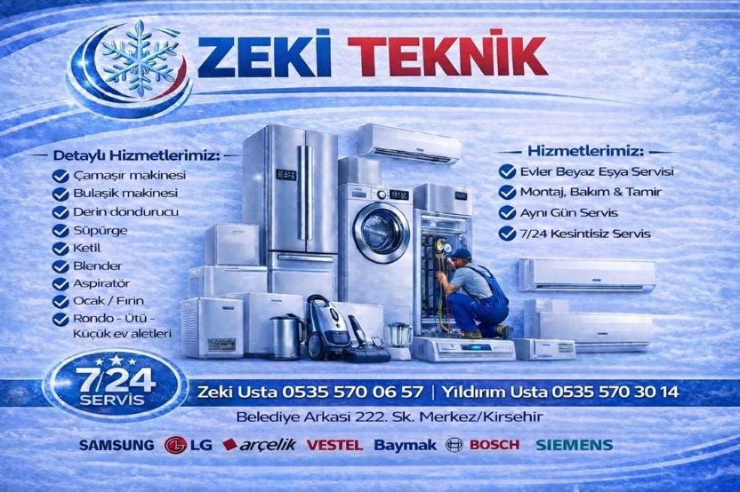 Kırşehir Beyaz Eşya Servisi